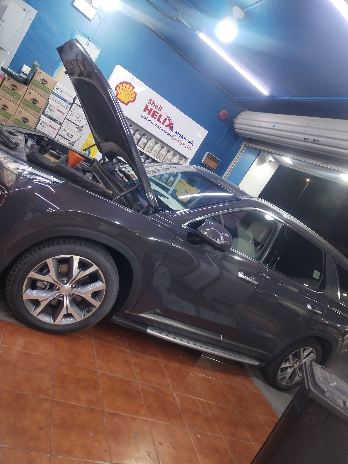 Car repair / mechanic oil change photo